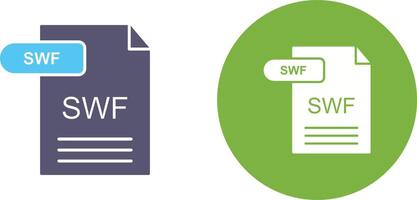 SWF Icon Design vector
