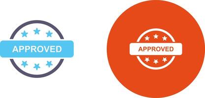 Approved Icon Design vector