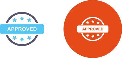 Approved Icon Design vector