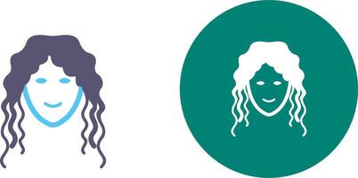 Hair Curly Icon Design vector