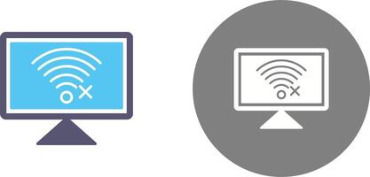Disconnected Network Icon Design vector