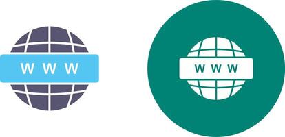 World Wide Web Icon Design vector