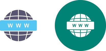 World Wide Web Icon Design vector