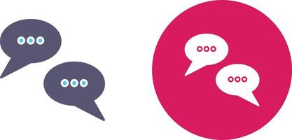 Conversation Bubbles Icon Design vector