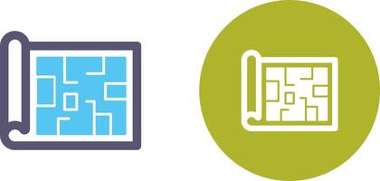 Blueprint Icon Design vector