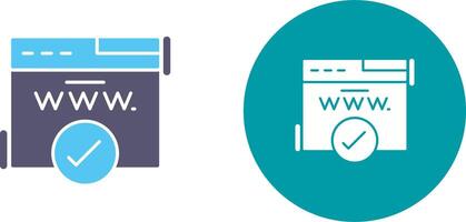 Domain Icon Design vector