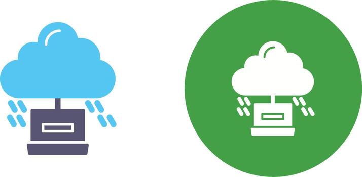 Cloud Computing Icon Design vector