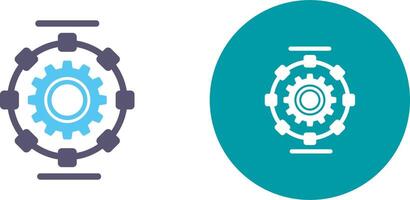 Automated Process Icon Design vector