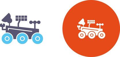 Mars Rover Icon Design vector