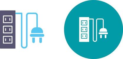 Power Socket Icon Design vector
