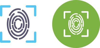 Fingerprint Icon Design vector