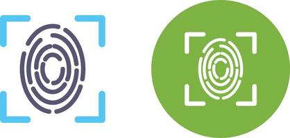 Fingerprint Icon Design vector