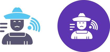 Farmer Icon Design vector