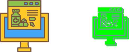 Online store Icon Design vector