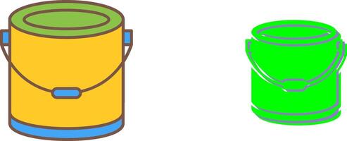 Paint Bucket Icon Design vector