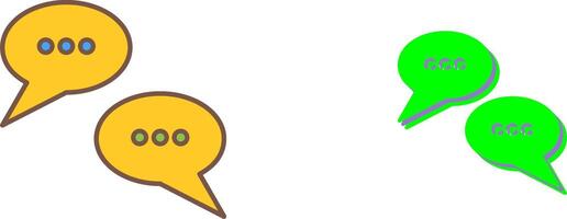 Conversation Bubbles Icon Design vector
