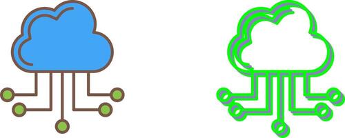 Cloud Computing Icon Design vector