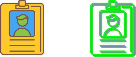 Id Card Icon Design vector