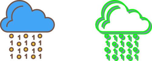 Cloud Coding Icon Design vector