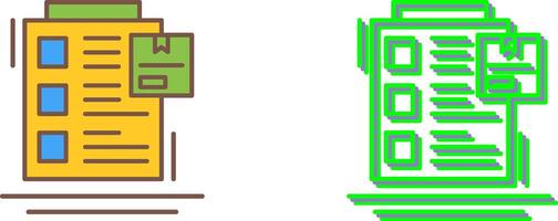 Order List Icon Design vector