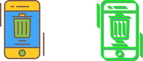 Delete Icon Design vector