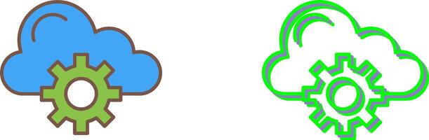 Cloud Computing Icon Design vector