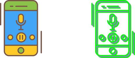 Voice Record Icon Design vector