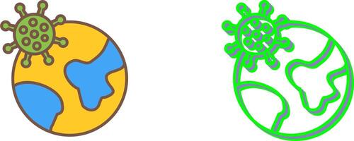 Pandemic Icon Design vector