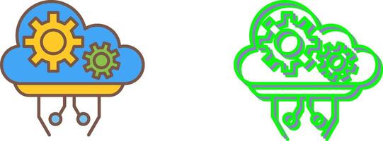 Cloud Computing Icon Design vector