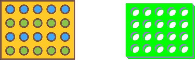 Colored Palette Icon Design vector