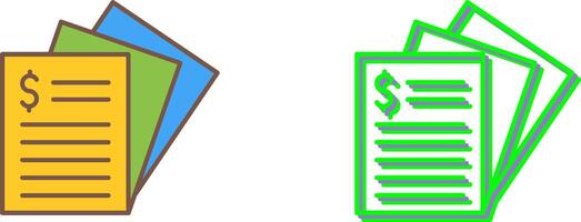 Invoice Icon Design vector