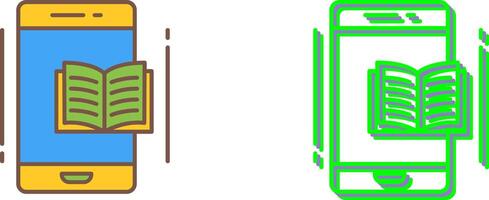 E Book Icon Design vector