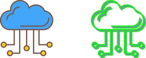 Cloud Computing Icon Design vector