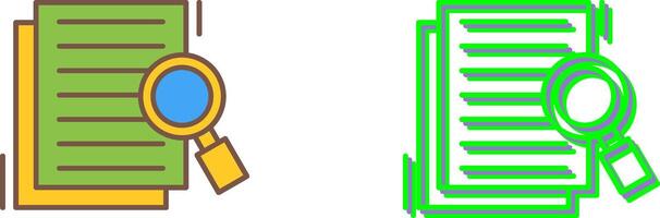 Details Looking Icon Design vector