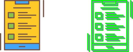 List Icon Design vector