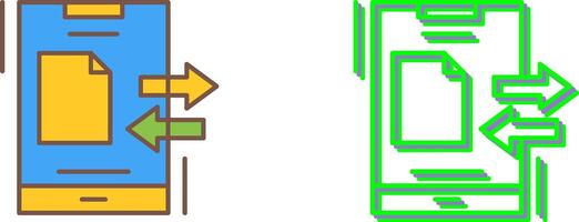 Data Transfer Icon Design vector