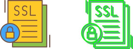 SSL Icon Design vector
