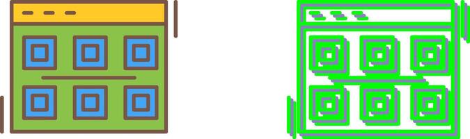 Layout Icon Design vector