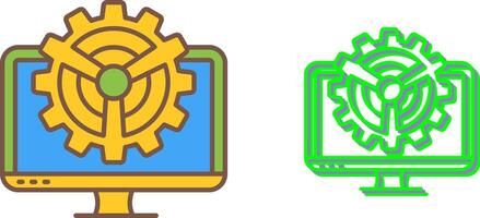Monitor Icon Design vector