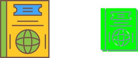 Passport Icon Design vector