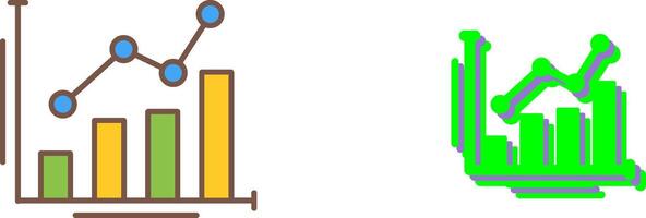 Bar Chart Icon Design vector