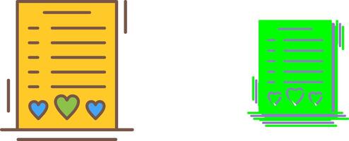 Wishlist Icon Design vector
