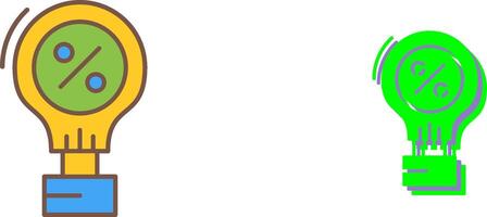 Hot Airballon Icon Design vector