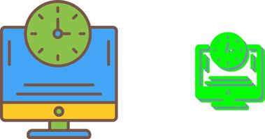 Online Time Icon Design vector
