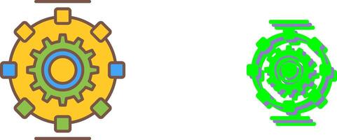 Automated Process Icon Design vector