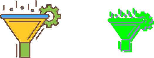 Filtering Icon Design vector