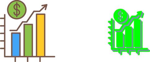Chart Up Icon Design vector