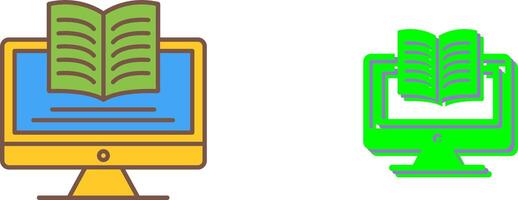 Digital Learning Icon Design vector