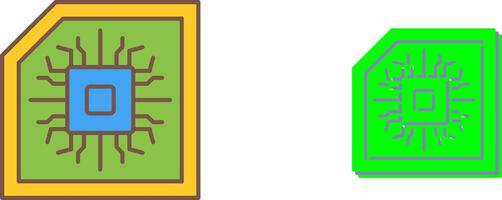 Chip Icon Design vector