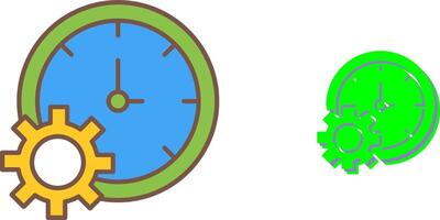 Time Setting Icon Design vector